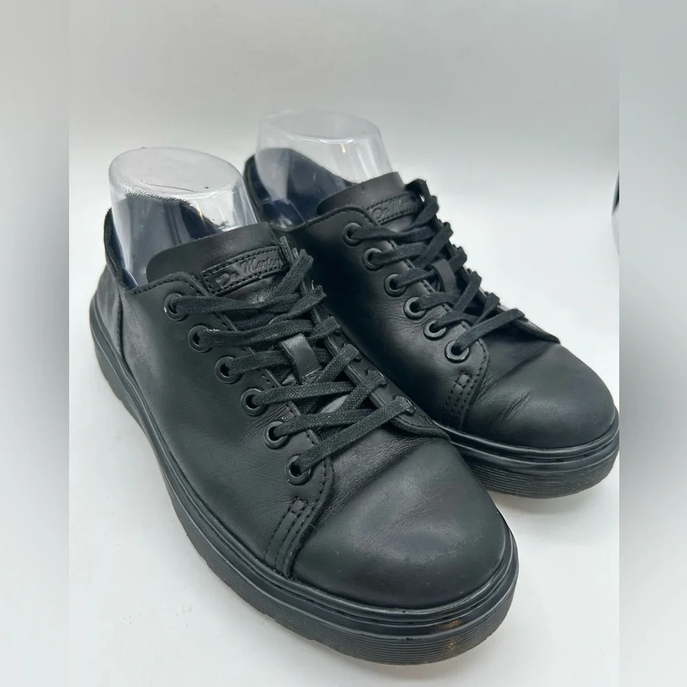 Dr. Martens Docs Dante 6 Eye Leather Shoes in Black Sneaker, Grunge Y2K men’s 6 - Picture 6 of 13